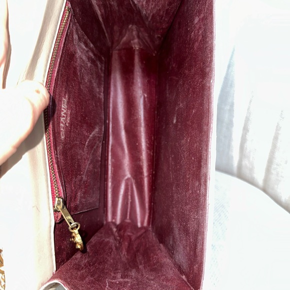 💯 CHANEL Light Beige Coco Mark Chain Leather Flap Shoulder Bag - Picture 4 of 13